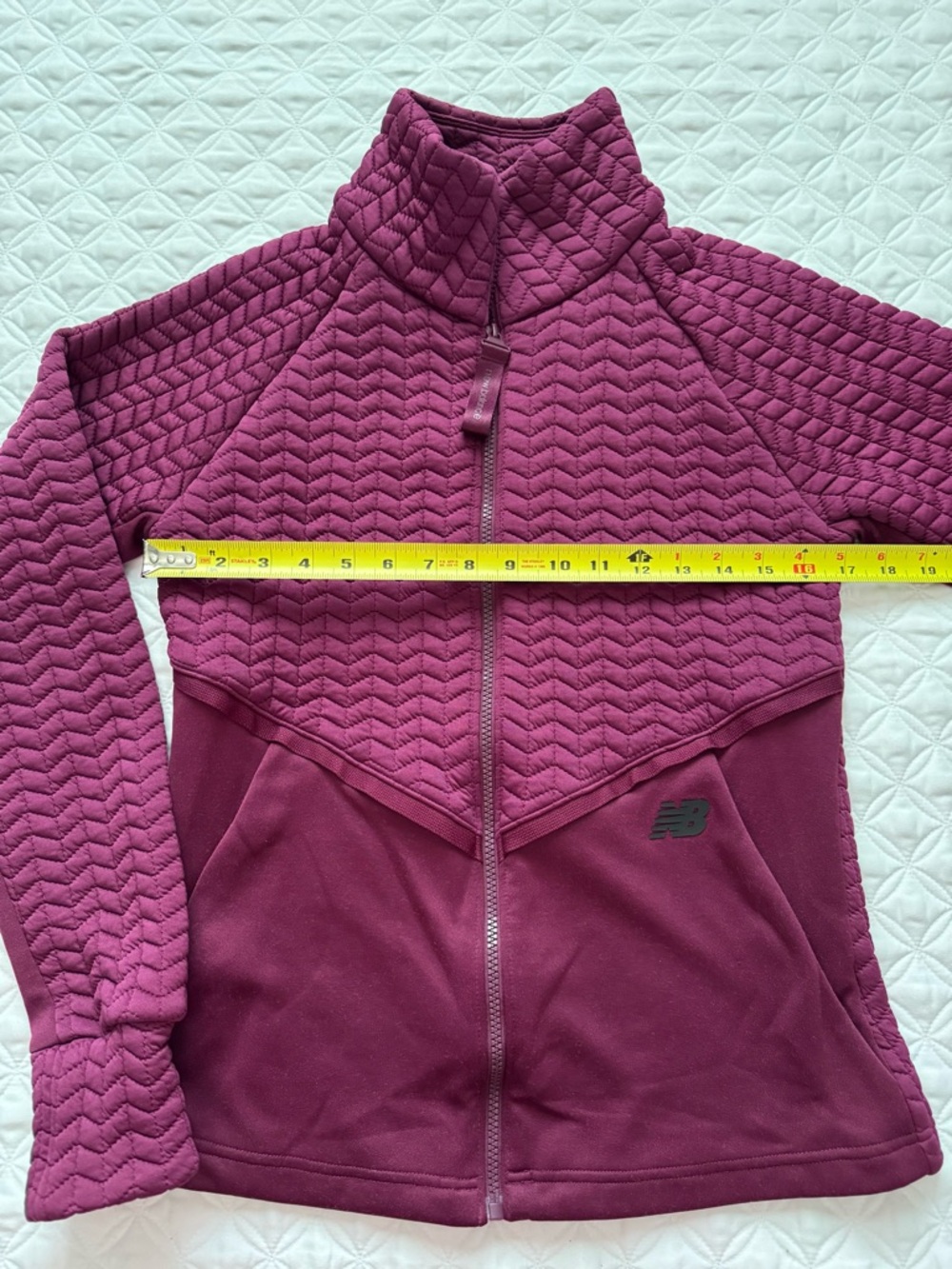 New Balance Heatloft Active Jacket Quilted Full-Zip Burgundy Size S - Picture 7 of 16